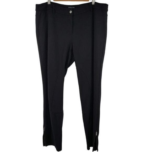 Eileen Fisher Equestrian Ponte Riding Pants Plus Size 1X Black - Picture 2 of 10